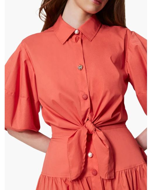 Twinset コットンブレンド ワンピース Red