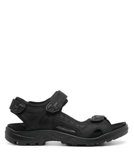 Ecco Black Offroad Panelled Sandals for men