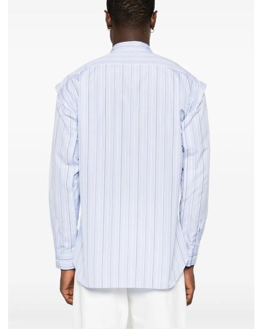 Comme des Garçons Gestreept Overhemd in het White voor heren