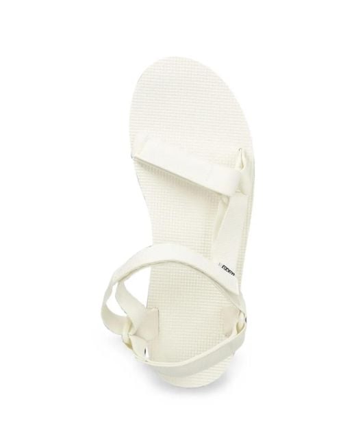 Teva White Flatform Universal Touch-Strap Platform Sandals