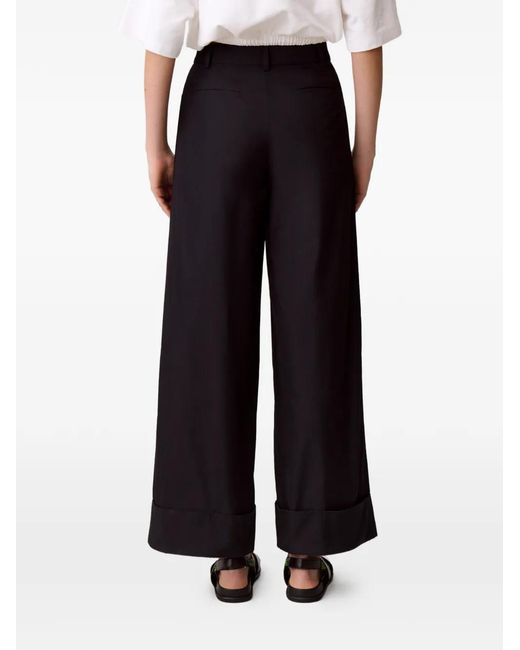 Claudie Pierlot Black Wide-Leg Trousers