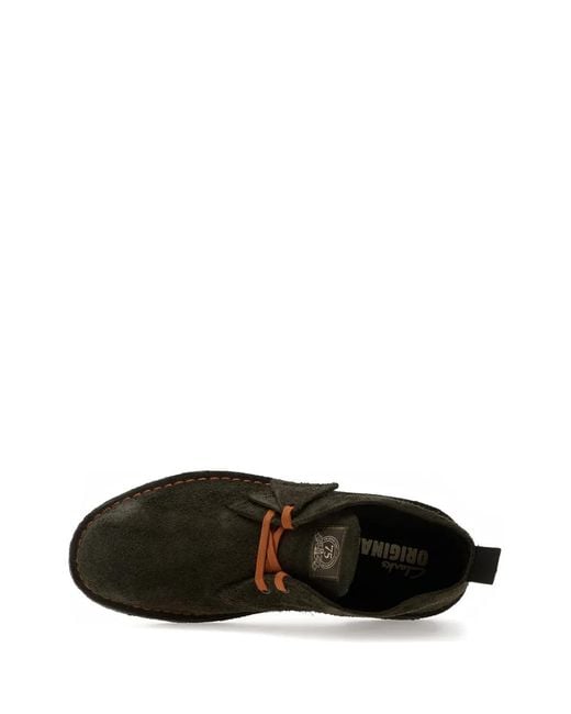 Clarks Black Loden Suede Boots for men