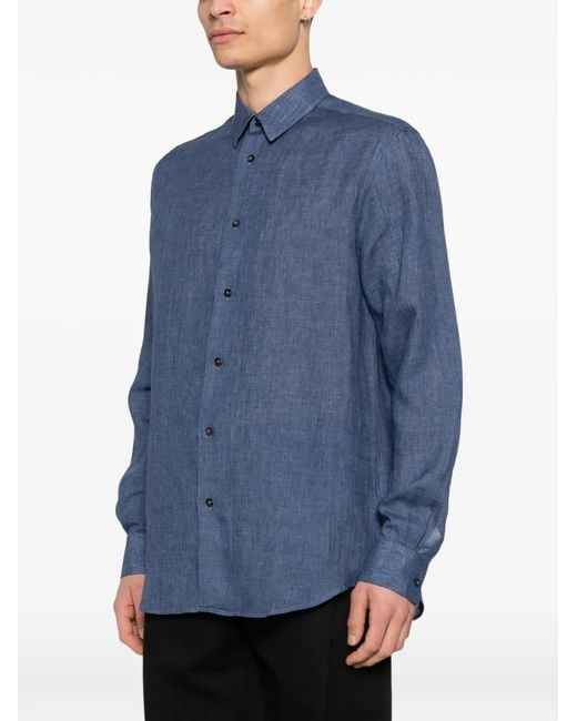 Paul Smith Blue Buttoned Shirt for men