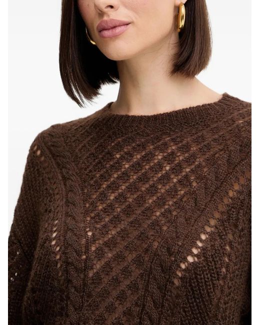 Twinset Black Openwork Sweater