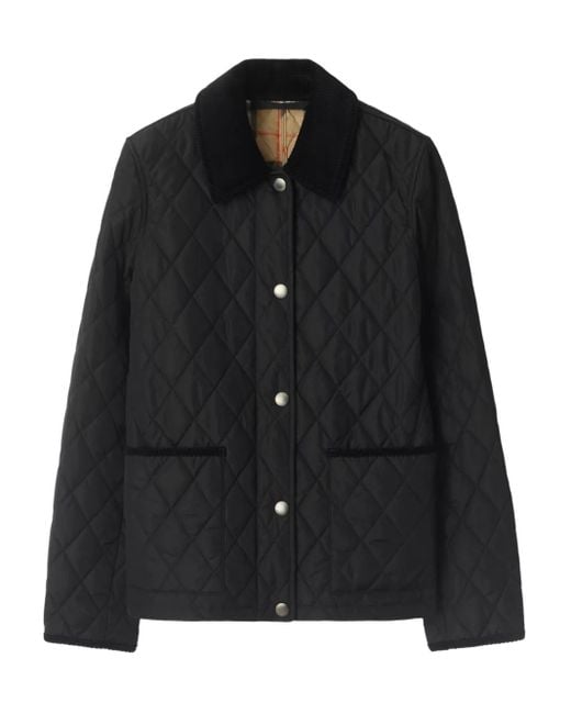 Chaqueta de campo acolchada de Black Burberry