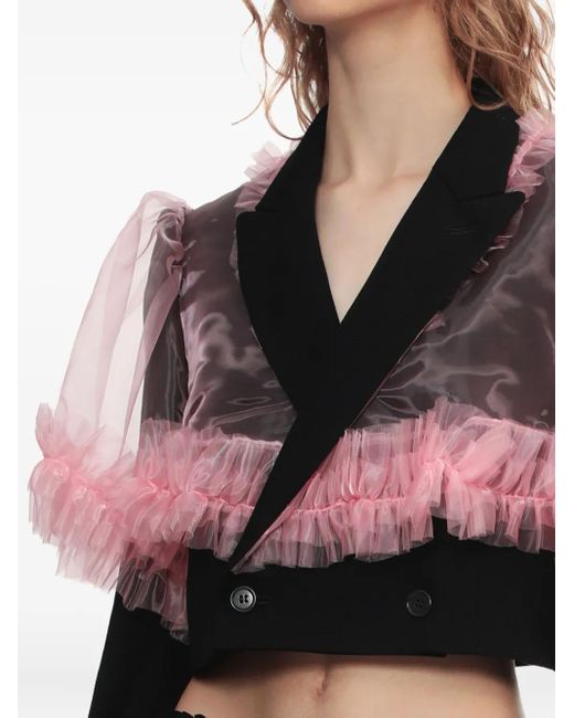 Noir Kei Ninomiya Black Ruffled Jacket