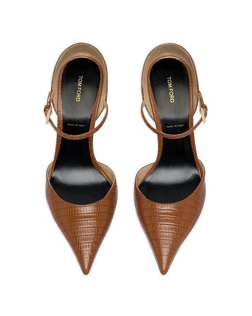 Tom Ford Brown Vertigo Mary Jane Pumps