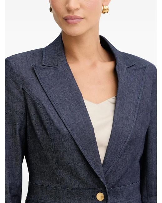 Marciano Blue Pocket Button Blazer