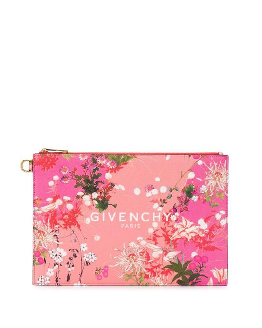 Givenchy Pink Floral Clutch