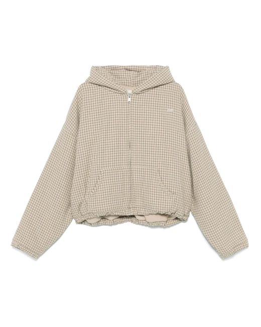 ERL Natural Plaid Hooded Jacket for men