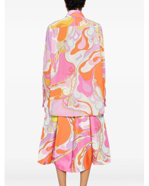 Emilio Pucci Pink Classic Button-Down Shirt
