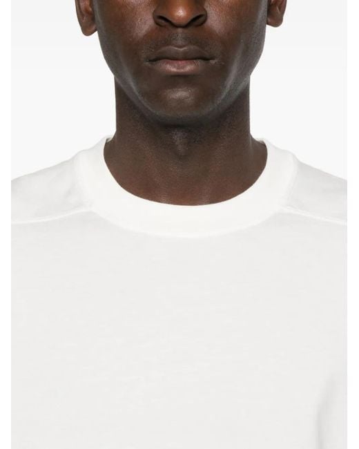 Rick Owens White Short-Sleeve T-Shirt for men