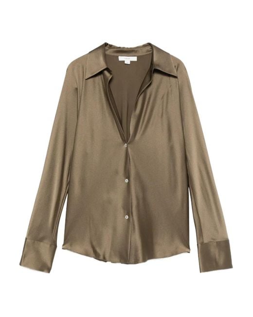 Vince Green Silk Shirt