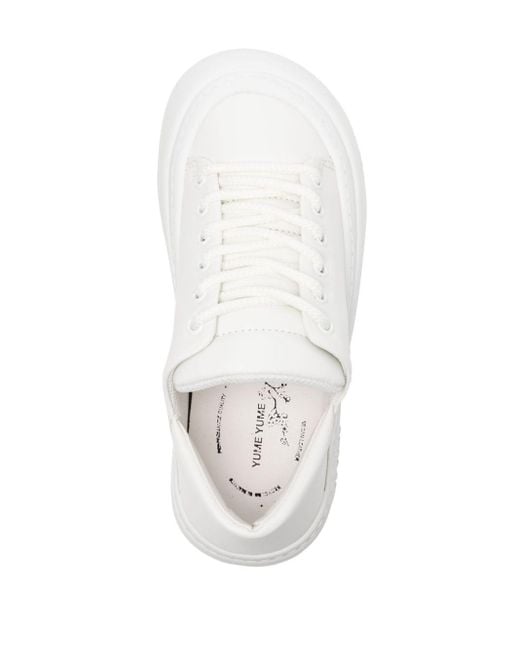 Yume Yume Sneakers Met Plateauzool in het White