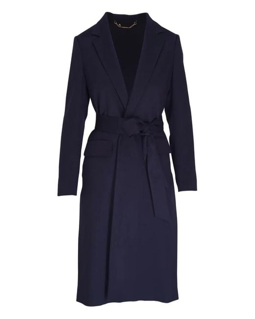 Gabardina Con Cinturón Kiton de color Blue