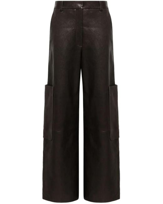 Khaite Black Caiton Trousers