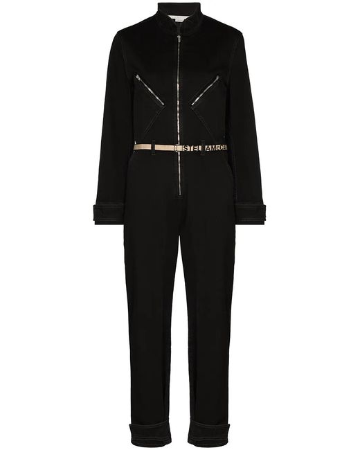 Stella McCartney Black Stella Logo Denim Jumpsuit
