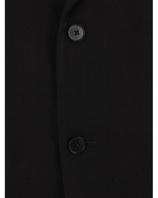Jil Sander Black Single-Breasted Blazer for men