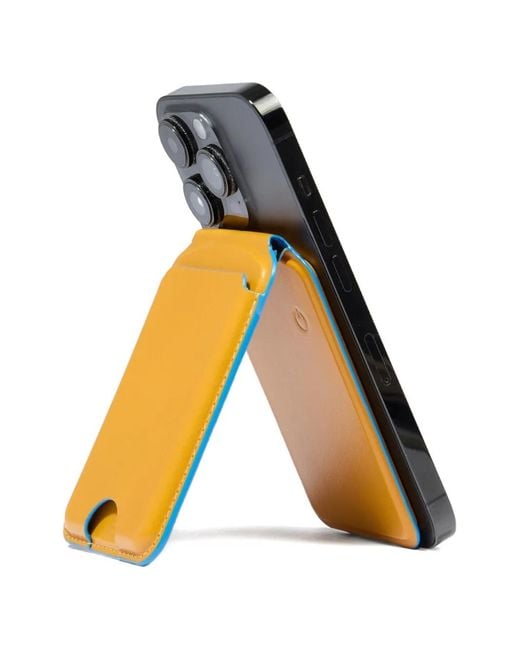 Piquadro Yellow Magsafe Leather Wallet