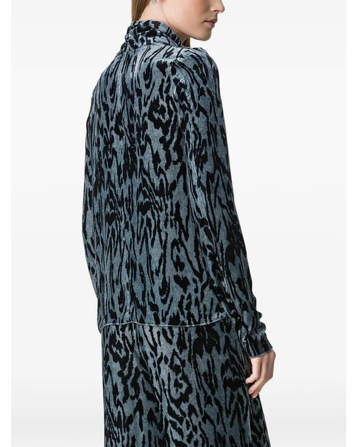 Forte_forte Blue Moiré Blouse