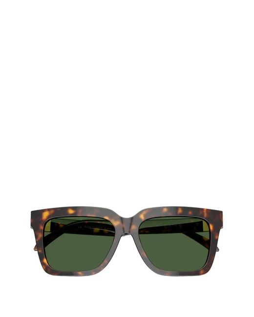Versace Green Square-Frame Logo Sunglasses