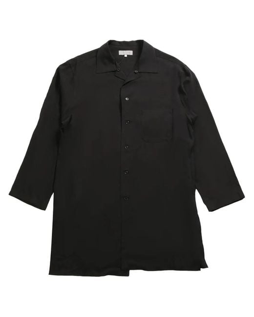 Yohji Yamamoto Black Button-Up Shirt for men