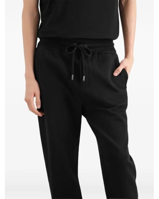 Dolce & Gabbana Black Jersey Trousers With Patch for men