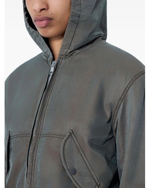Our Legacy Gray Zip-Up Bomber Jacket