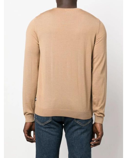 Boss Multicolor Crew Neck Pullover Sweater for men