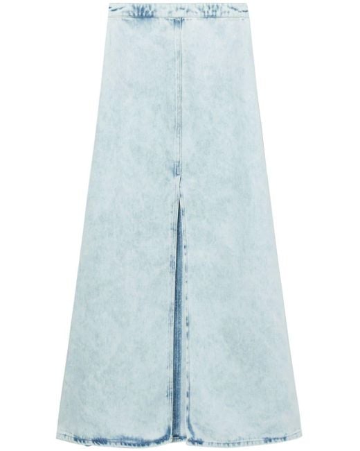 IRO Blue Carolia Denim Maxi Skirt