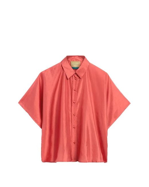 Momoní Red Chemise Brooklyn À Manches Kimono