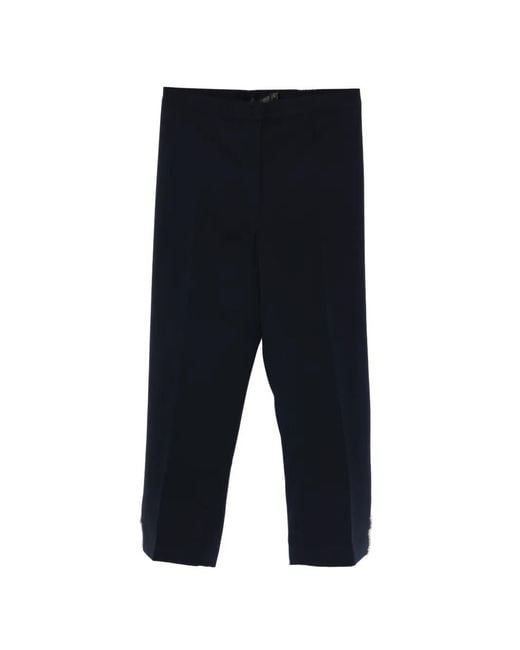 Marina Rinaldi Black Embellished Trousers