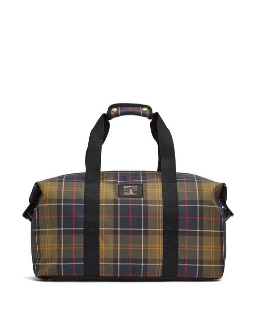 Barbour Black Torridon Tartan Flight Bag for men