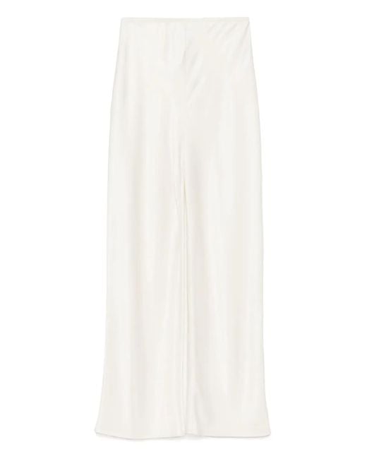 Reformation White Gale Trousers