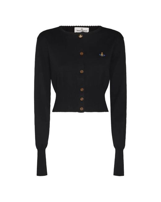 Vivienne Westwood Black Orb Embroidered Cardigan