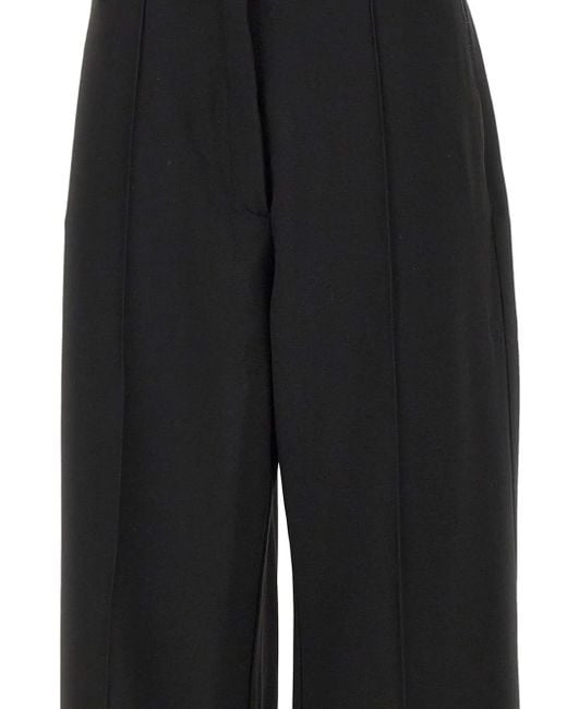 Herskind Black Plissierte Palazzohose
