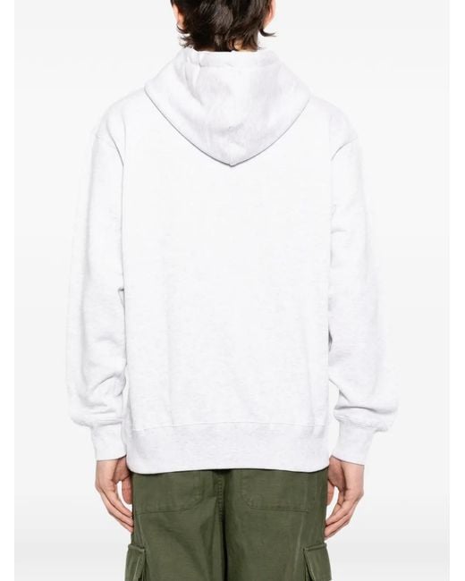 PEACE AND AFTER White T-Rex Hoodie for men