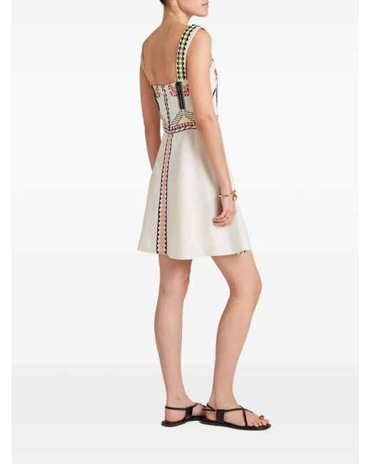 Temperley London White Robe Avalon À Broderies