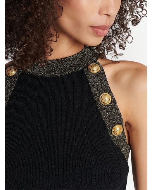 Balmain Gebreide Top in het Black