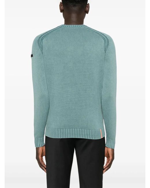 Rrd Green Cotton Sweater for men