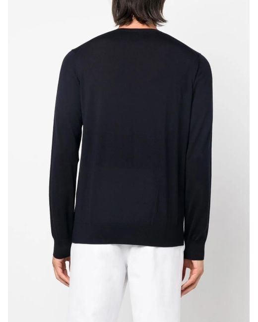 メンズ Giorgio Armani ラウンドネック プルオーバー Blue