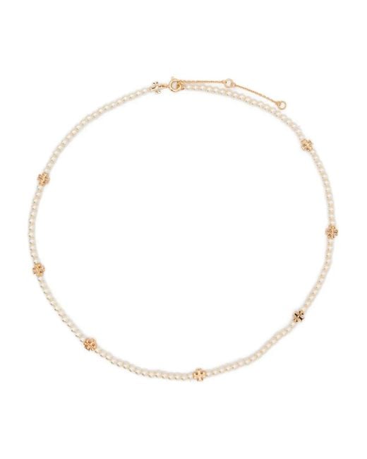Tory Burch White Kira Necklace