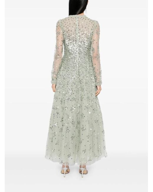 Vestido de fiesta Leila con cuello en V Needle & Thread de color White