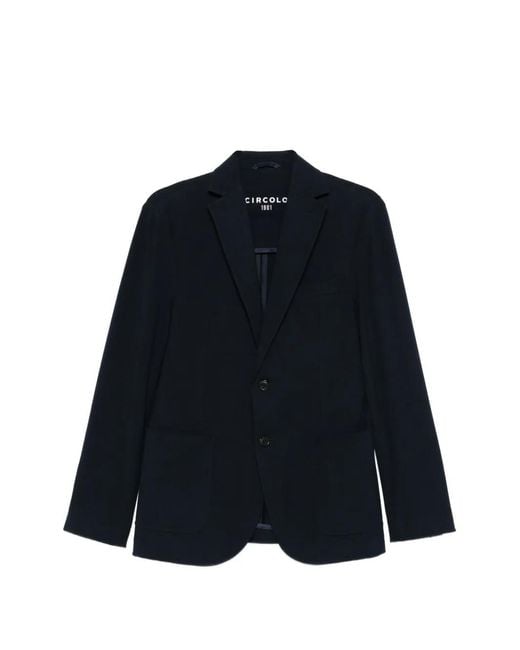 Circolo 1901 Blue Notched Pocket Blazer for men