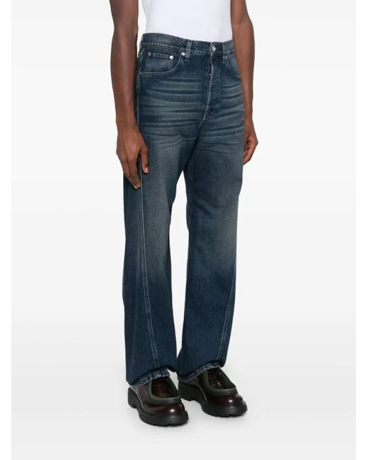 Lanvin Blue Twisted Jeans for men
