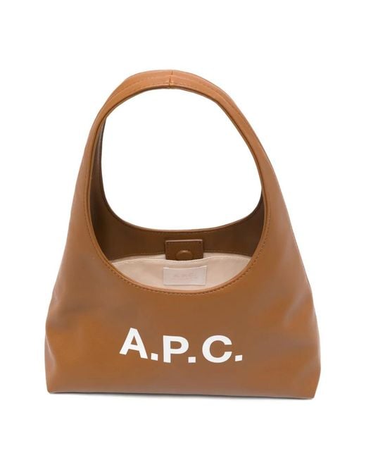 A.P.C. Brown Sac Cabas Ninon À Logo