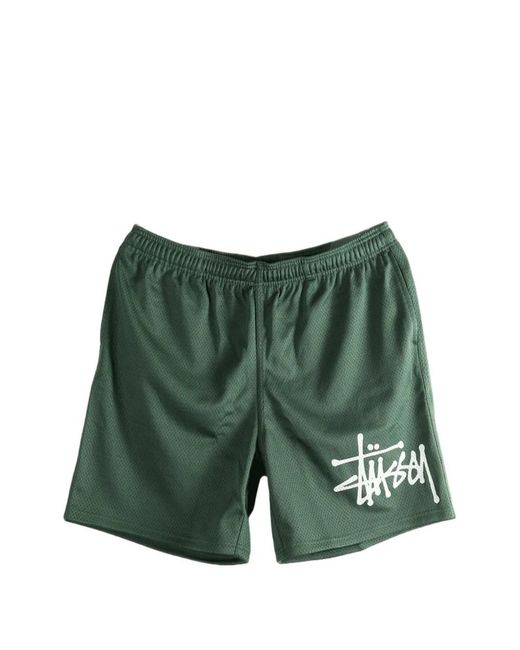 Stussy Logo-Print Shorts in Green for Men | Lyst Australia
