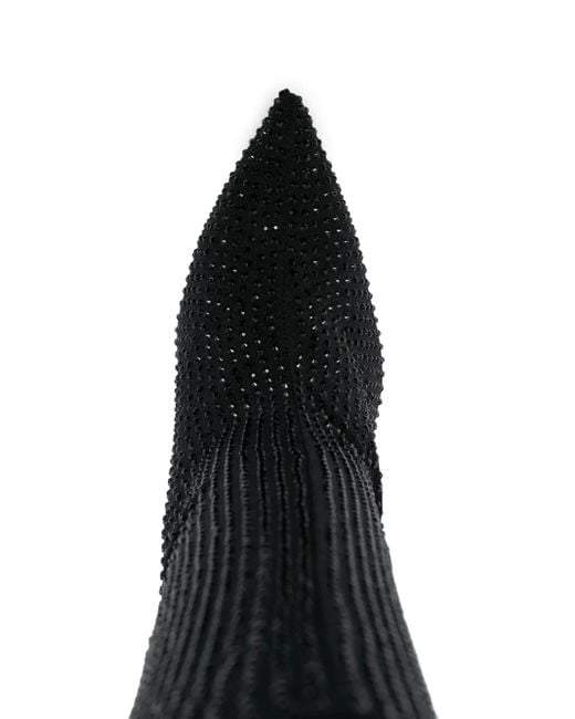 Gedebe Black Logan Crystal-Embellished Boots
