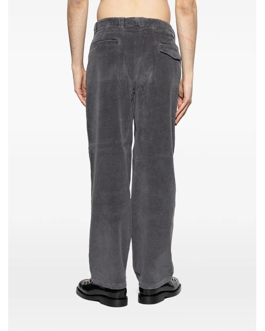 Paul Smith Gray Pantalon En Velours Côtelé for men