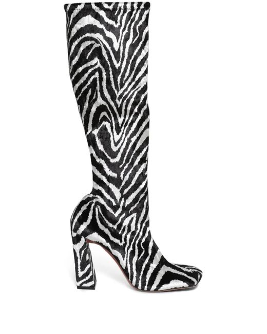 AMINA MUADDI White 95Mm Marine Boots